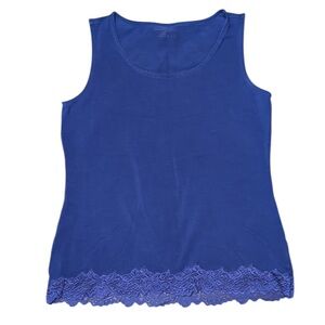 Coldwater Creek Blue/ Navy Tank Top